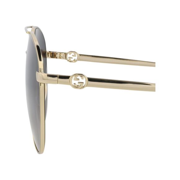 Aviator-Frame Metal Sunglasses